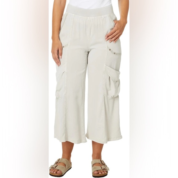 XCVI WEARABLES TWILL FAULKNER CROP - Picture 3 of 5